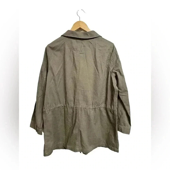 Ryllace 100% Organic Cotton Olive Green Utility Jacket Size 16 NWT - Picture 7 of 8